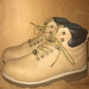 Safety Toe brown boots